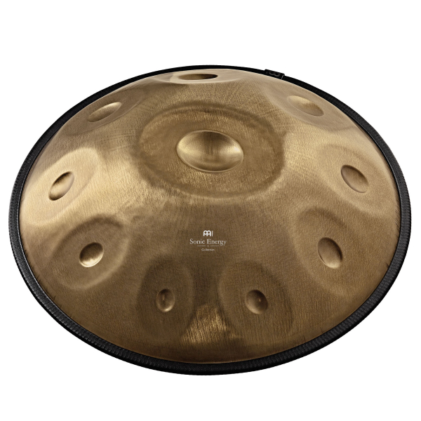 Meinl Sonic Energy Sensory Handpan HPSTL93CU - Edelstahl, B2 Amara, 9 Töne, 432 Hz, Vintage-Kupfer, Graviertes Design