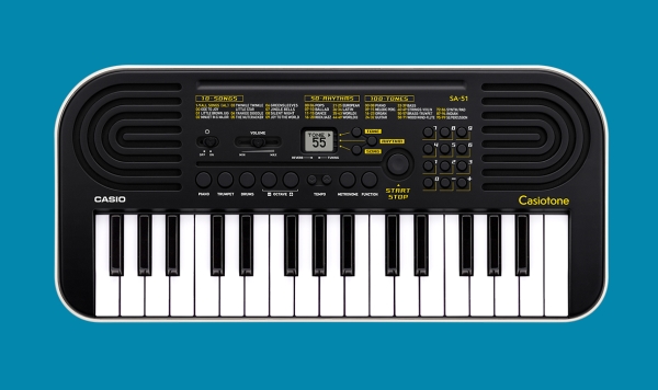 Casio Mini Keyboard SA-51 - 100 Sounds - 50 Rhythmen