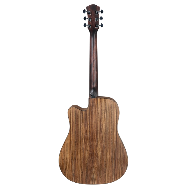 Performer Series Dreadnought Gitarren-Set - massive Fichtendecke - Korpus: Walnuss
