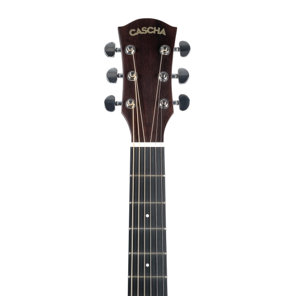 Performer Series Dreadnought Gitarren-Set - massive Fichtendecke - Korpus: Walnuss