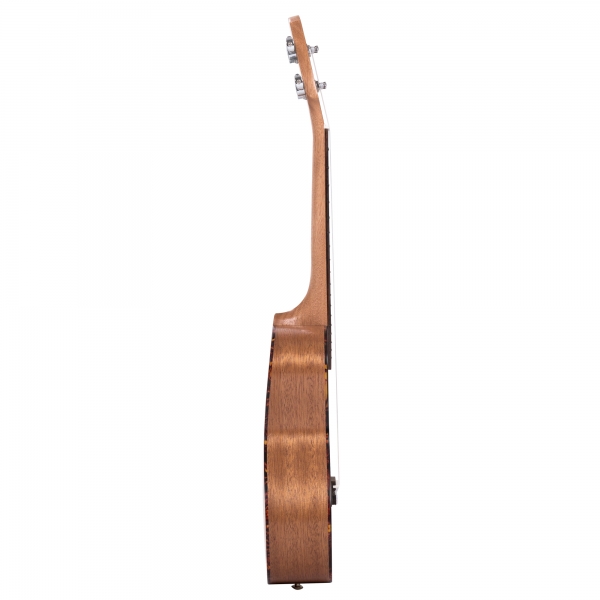 Cascha Premium Mahagoni "Let`s play" Konzert-Ukulele Bundle - inkl. Gigbag, 3 Plektren, Stimmgerät, Gurt und Lernheft mit 2 CD`s