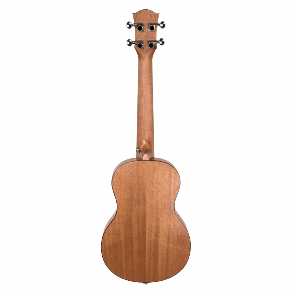 Cascha Premium Mahagoni Tenor-Ukulele Bundle - inkl. Gigbag, 3 Plektren, Stimmgerät und Lernheft