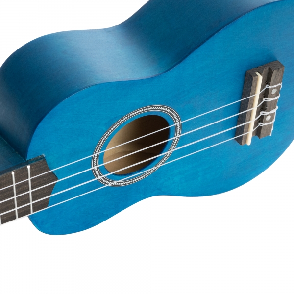 Cascha Sopren Ukulelen-Bundle -  blau - inkl. Gigbag, Stimmgerät, 3 Plektren & Ukulelenschule