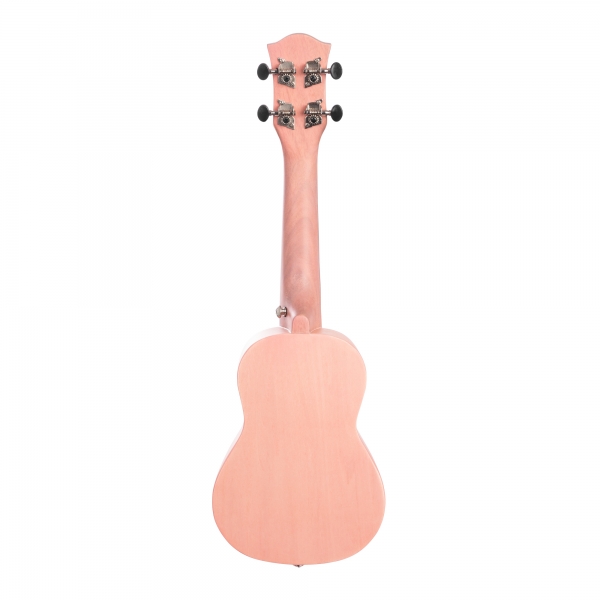 Cascha Sopren Ukulelen-Bundle -  Pink - inkl. Gigbag, Stimmgerät, 3 Plektren & Ukulelenschule