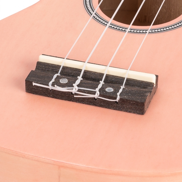 Cascha Sopren Ukulelen-Bundle -  Pink - inkl. Gigbag, Stimmgerät, 3 Plektren & Ukulelenschule