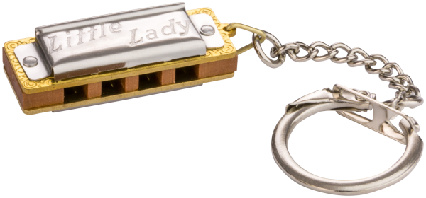 HOHNER Mundharmonika - Little Lady - Stimmung C - mit Schlüsselring - spielbar