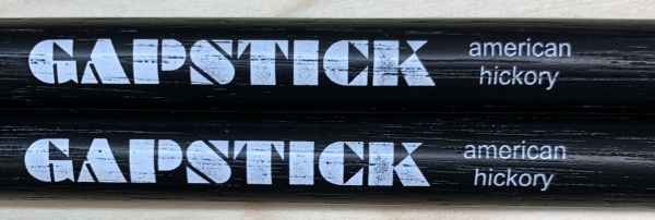 GAPSTICK 7AB - Wood Tip - American Hickory 1A-Qualität - black