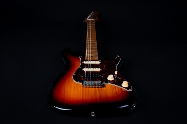 Jet JS400-SB - Roasted Maple Griffbrett - sunburst - H-S-S