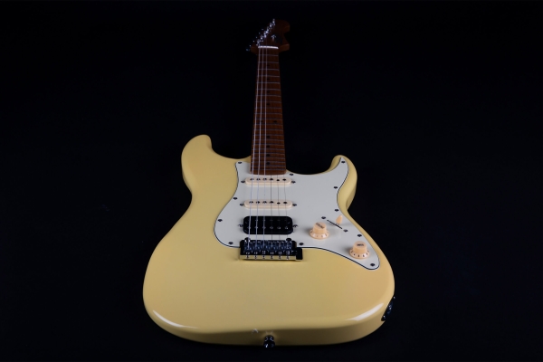 JET E-Gitarre JS400 VYW - vintage yellow - Roasted Maple Neck