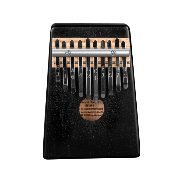 Sela Kalimba Mahagoni 10 Schwarz - inkl. Tasche