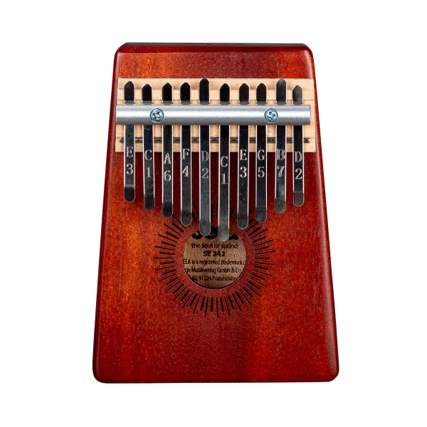 Sela Kalimba Mahagoni 10 Rot - inkl. Tasche