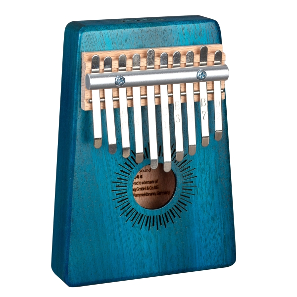 Sela Kalimba Mahagoni 10 Blau - inkl. Tasche