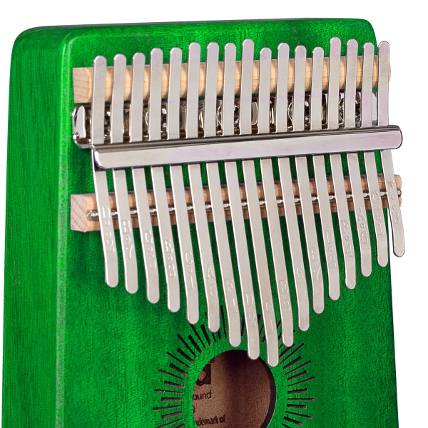Sela Kalimba Mahagoni 17 Grün - inkl. Tasche