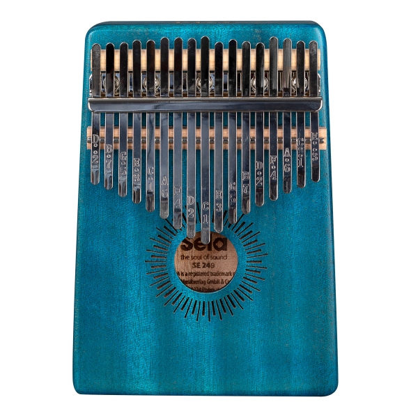 Sela Kalimba Mahagoni 17 Blau - inkl. Tasche