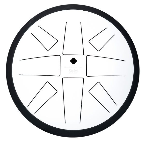 Sela Melody Tongue Drum 10" C Major White - 8 Zungen
