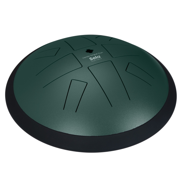 Sela Melody Tongue Drum 10“ C Golden Gate Dark Green - 8 Zungen