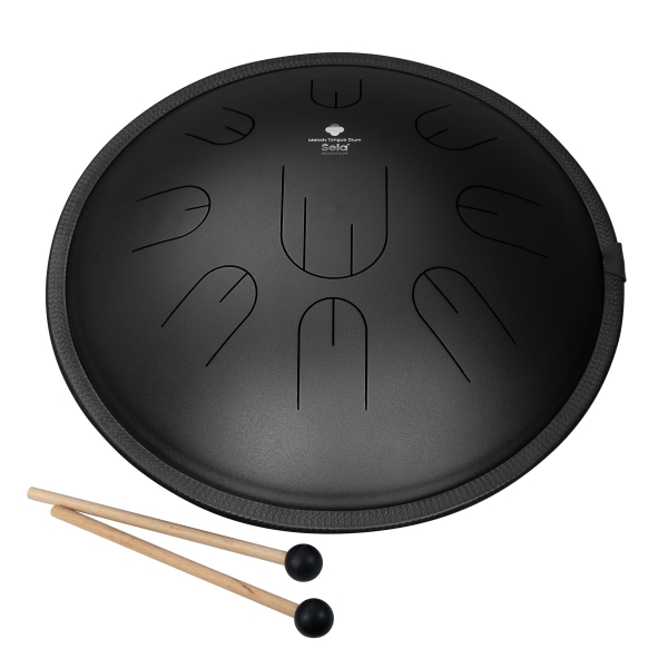 Sela Melody Tongue Drum 14" D Kurd Black - 9 Zungen