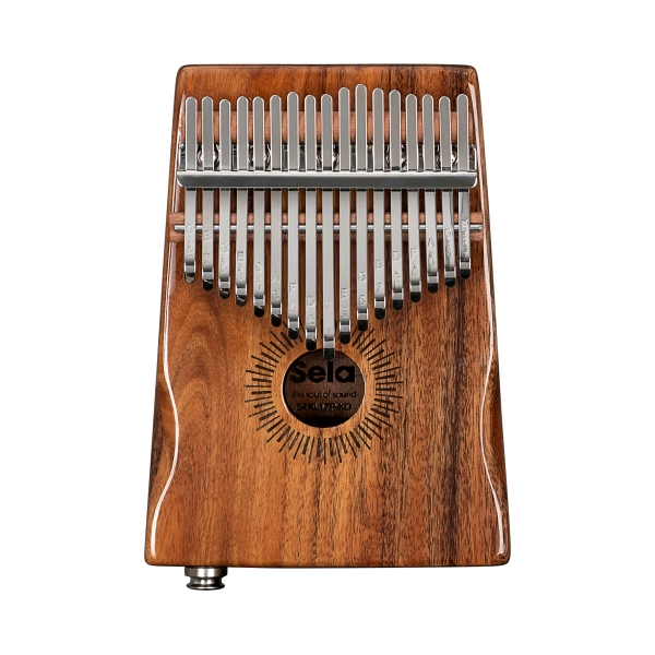 Sela Kalimba 17 Hollow Koa mit Tonabnehmer - inkl. Tasche