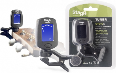 Stagg Clip Tuner CTU-C5 BK - CHROMATIC / BK