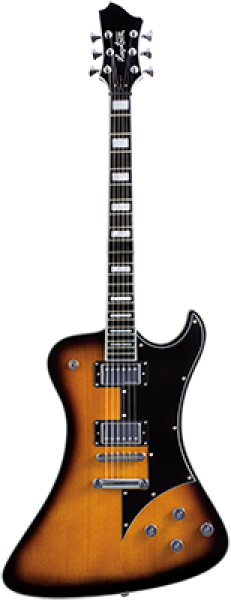 HAGSTROM E-Gitarre, Fantomen, Tobacco Sunburst - inkl. Koffer