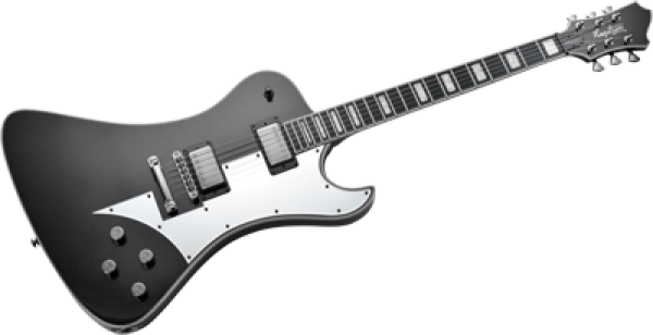 HAGSTROM E-Gitarre, Fantomen Ltd, Metallic Black - inkl. Koffer