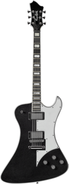 HAGSTROM E-Gitarre, Fantomen Ltd, Metallic Black - inkl. Koffer