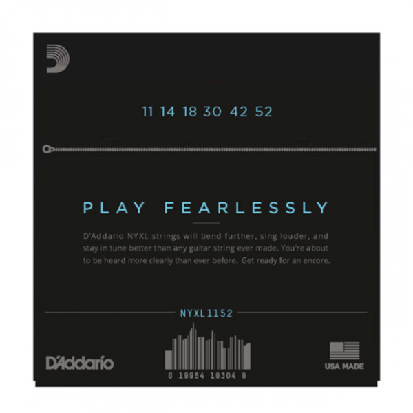 D`Addario NYXL1152 Nickel Wound, Medium Top / Heavy Bottom, 11-52