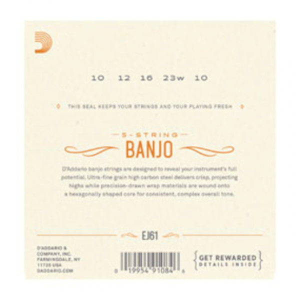 EJ61 - 5-String Banjo - Nickel - Medium - 10-23