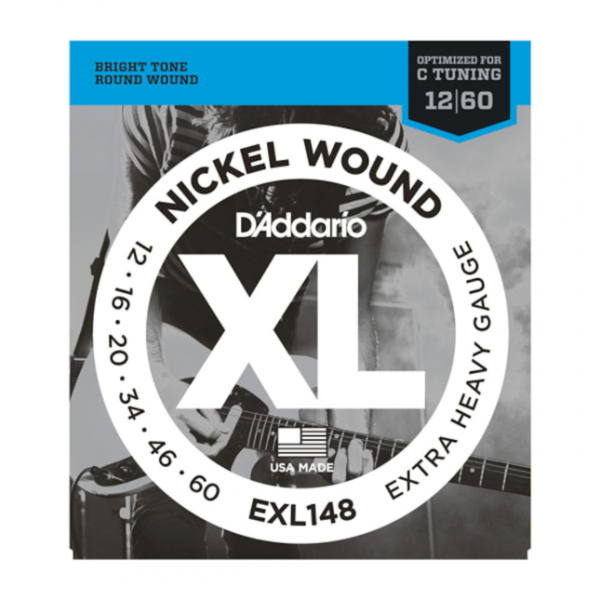 D`Addario EXL148 Nickel Wound, Extra-Heavy, 12-60