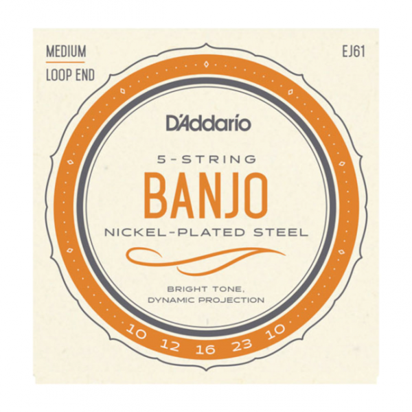 EJ61 - 5-String Banjo - Nickel - Medium - 10-23