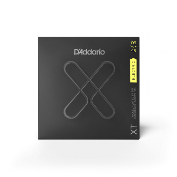 D`Addario XTE0946, XT Electric Nickel Plated Steel, Super Light Top/Regular Bottom, 09-46
