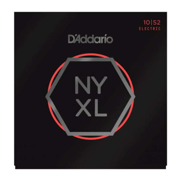 D`Addario NYXL1052 Nickel Wound Electric Guitar Strings, Light Top / Heavy Bottom, 10-52