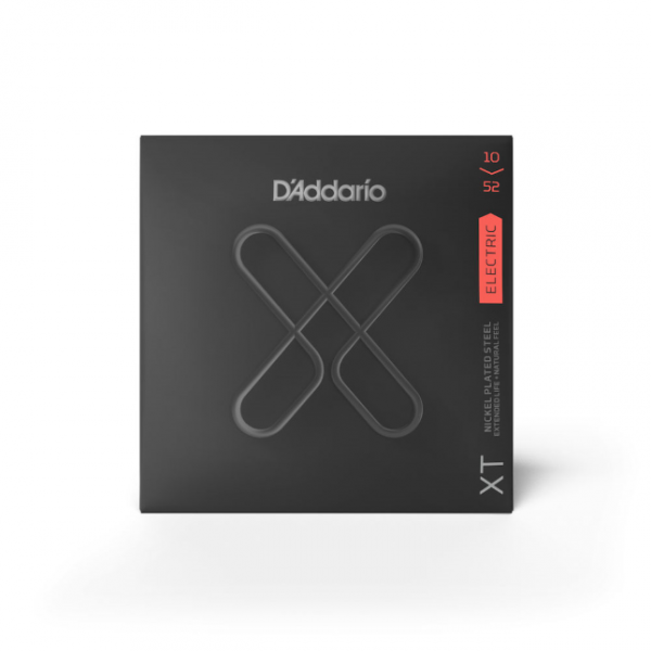 D`Addario XTE1052, XT Electric Nickel Plated Steel, Light Top/Heavy Bottom, 10-52