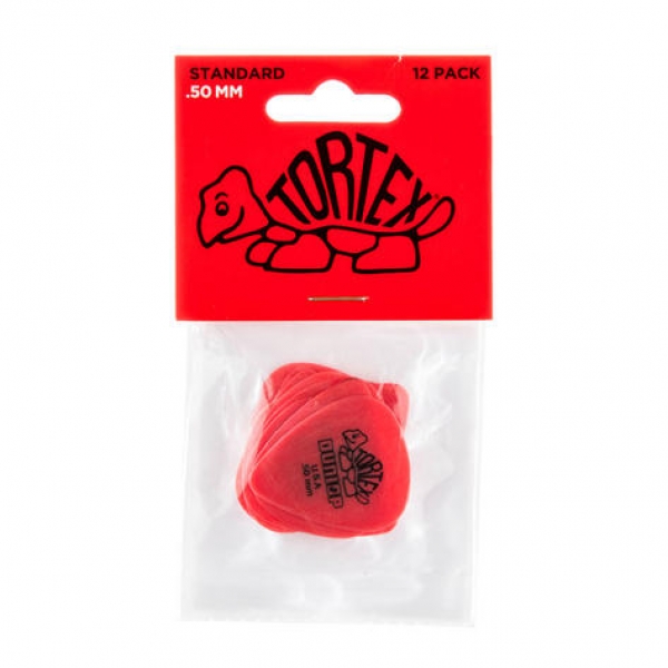 Dunlop Tortex Standard - Stärke 0,50mm - Player`s Pack - 12 Stück