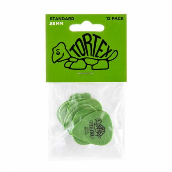 Dunlop Tortex Standard - Stärke 0,88mm, Player`s Pack - 12 Stück