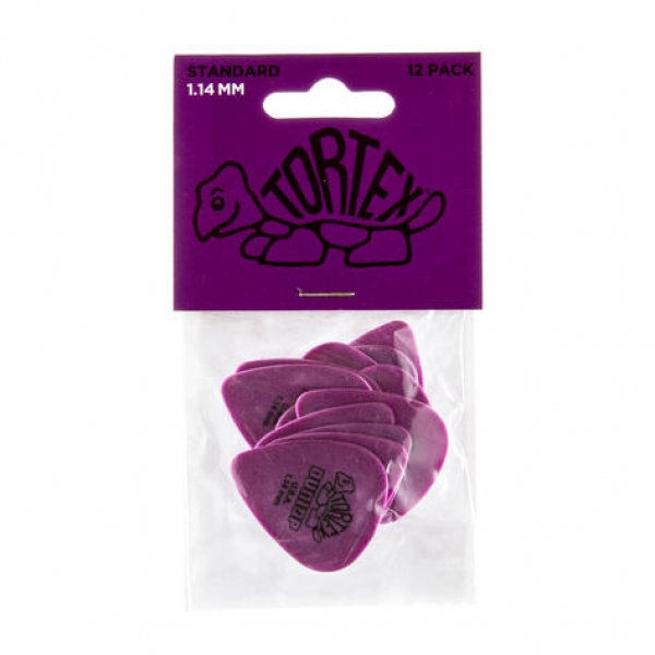 Dunlop Tortex Standard - Stärke 1,14mm - Player`s Pack - 12 Stück