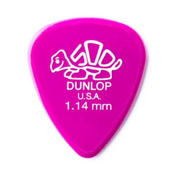Dunlop Delrin 500 Standard - Stärke 1,14mm - Player`s Pack - 12 Stück