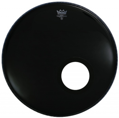 Remo Bassdrum-Resonanzfell "Powerstroke 3" 24" - Ebony - P3-1024-ES-DM