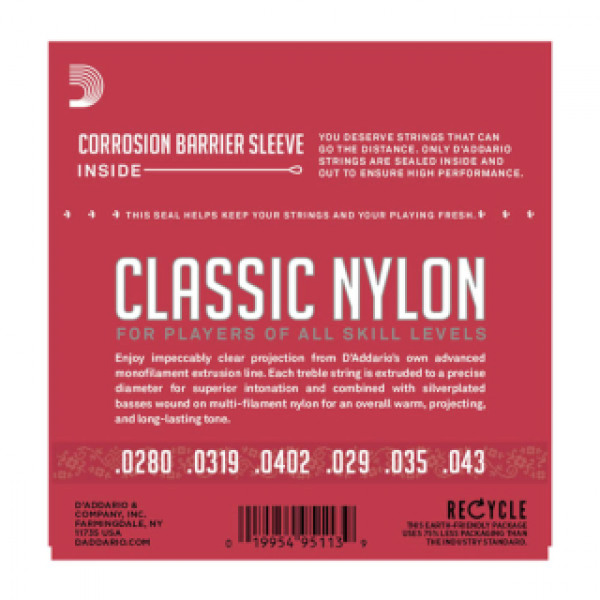 EJ27N Saitensatz - Student Nylon - Normal Tension