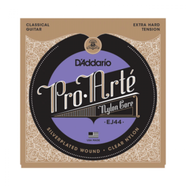 D'Addario Pro-Arte Silver EJ44 / Clear Nylon / extra harte Spannung