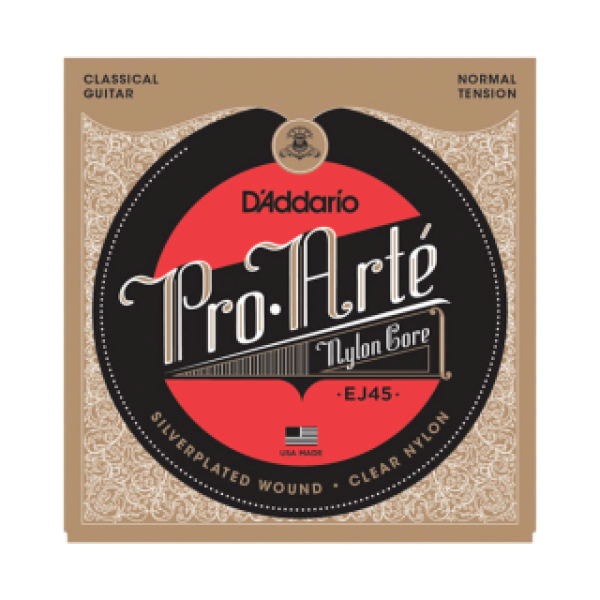 D'Addario Pro-Arte Silver EJ45 / Clear Nylon / normal tension