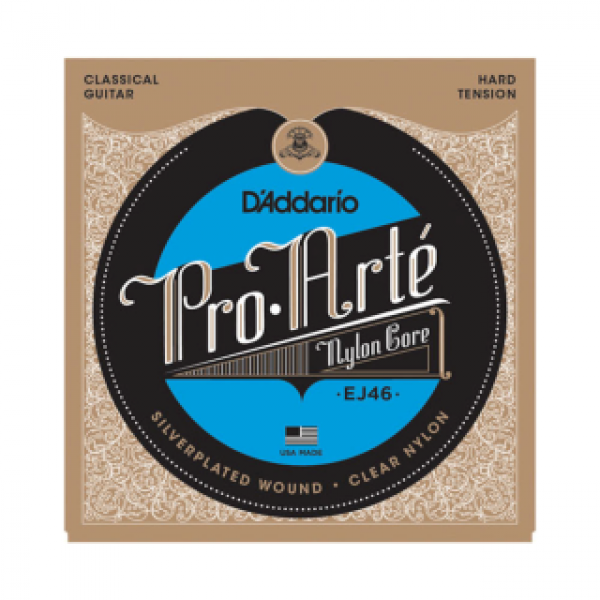 D'Addario Pro-Arte Silver EJ46 / Clear Nylon / harte Spannung