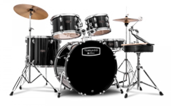 MAPEX Tornado - TND5044TC - Fusion-Set - Black - inkl. HiHat und Crash Becken