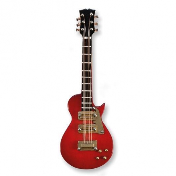 E-Gitarre - magnetisch - LP Form - rot/gold
